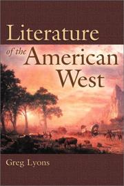 Cover of: Literature of the American West: a cultural approach