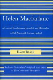 Cover of: Helen Macfarlane | David Black