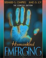 Cover of: Humankind Emerging, Concise Edition