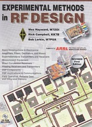 Cover of: Experimental Methods in RF Design