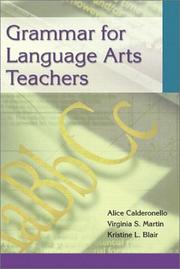 Cover of: Grammar for language arts teachers