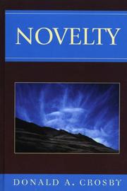 Cover of: Novelty by Donald A. Crosby