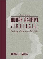 Cover of: Human Adaptive Strategies by Daniel G. Bates
