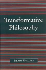 Cover of: Transformative Philosophy: Socrates, Wittgenstein, and the Democratic Spirit of Philosophy