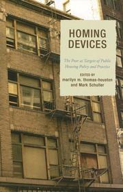 Cover of: Homing Devices: The Poor as Targets of Public Housing Policy and Practice