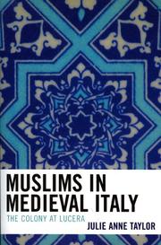 Cover of: Muslims in Medieval Italy by Julie Taylor