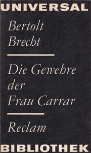 Cover of: Die Gewehre der Frau Carrar