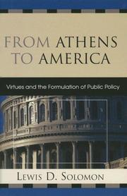 Cover of: From Athens to America by Solomon Lewis