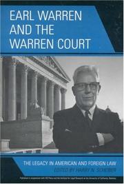 Cover of: Earl Warren and the Warren Court: The Legacy in American and Foreign Law