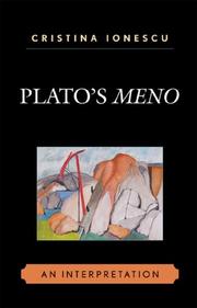 Cover of: Plato's Meno: An Interpretation