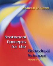 Cover of: Statistical Concepts for the Behavioral Sciences by Harold O. Kiess, Harold O. Kiess