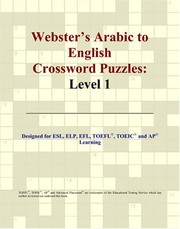 Cover of: Webster's Arabic to English Crossword Puzzles: Level 1