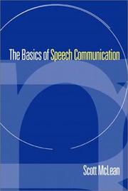 Cover of: The basics of speech communications