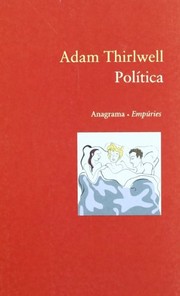 Cover of: Política by Adam Thirlwell, Concepció Iribarren Donadéu