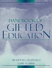 Cover of: Handbook of gifted education | 