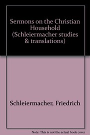 Cover of: The Christian household by Friedrich Schleiermacher