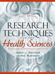 Cover of: Research Techniques for the Health Sciences (3rd Edition)