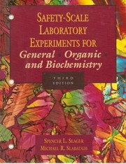Cover of: Safety Scale Laboratory Experiments for General Biochemistry for Today