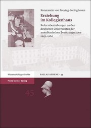 Cover of: Erziehung im Kollegienhaus by Konstantin von Freytag-Loringhoven