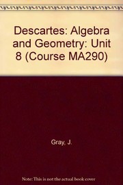 Cover of: Topics in the History of Mathematics - Descartes: Algebra and Geometry