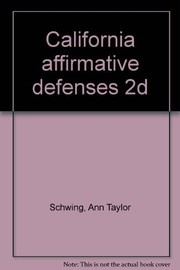 Cover of: California affirmative defenses 2d