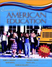 Cover of: Essentials of American education