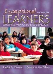 Cover of: Exceptional learners: introduction to special education