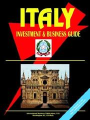 Cover of: Italy Investment and Business Guide