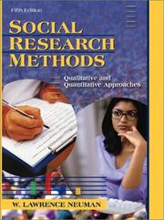 Cover of: Social Research Methods by W. Lawrence Neuman