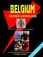 Cover of: Belgium Investment and Business Guide | USA International Business Publications