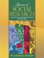 Cover of: Basics of Social Research: Quantitative and Qualitative Approaches