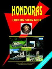 Cover of: Honduras Country by USA International Business Publications