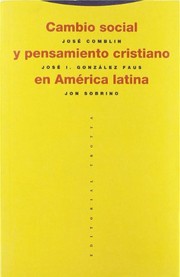 Cover of: Cambio social y pensameniento cristiano en América latina
