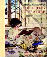 Cover of: A critical handbook of children's literature