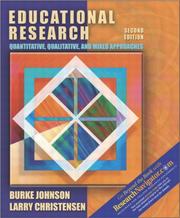 Cover of: Educational research: quantitative, qualitative, and mixed approaches