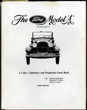 Cover of: The Ford Model "A" "as Henry built it" by George DeAngelis