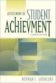 Cover of: Assessment of student achievement by Norman Edward Gronlund
