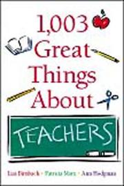 Cover of: 1,003 Great Things About Teachers