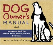 Cover of: Dog Owner'S Manual Important Stuff About Your Pet,