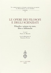 Cover of: Le opere dei filosofi e degli scienziati by Franco Aurelio Meschini, Francesca Puccini