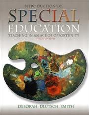 Cover of: Introduction to special education by Deborah Deutsch Smith