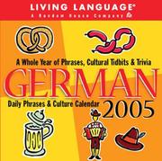 Cover of: Living Language:  German: 2005 Daily Phrases & Culture Calendar (Living Language)