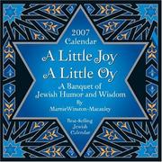 Cover of: A Little Joy, A Little Oy 2007 Day-to-Day Calendar by Marnie Winston-Macauley