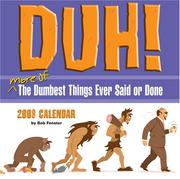 Cover of: Duh!: 2008 Day-to-Day Calendar