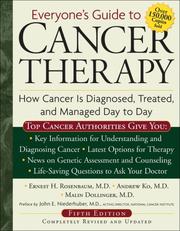 Cover of: Everyone's Guide to Cancer Therapy; Revised 5th Edition by M.d., Ernest H. Rosenbaum, Malin Dollinger