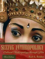 Cover of: Seeing anthropology by Karl G. Heider