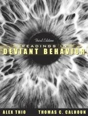 Cover of: Readings in deviant behavior