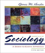 Cover of: Essentials of sociology by James M. Henslin