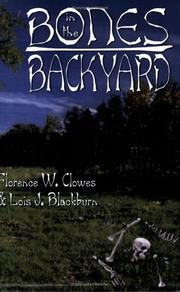 Cover of: Bones in the Backyard