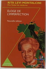 Cover of: Eloge de l'imperfection (nouvelle édition) by Rita Levi-Montalcini